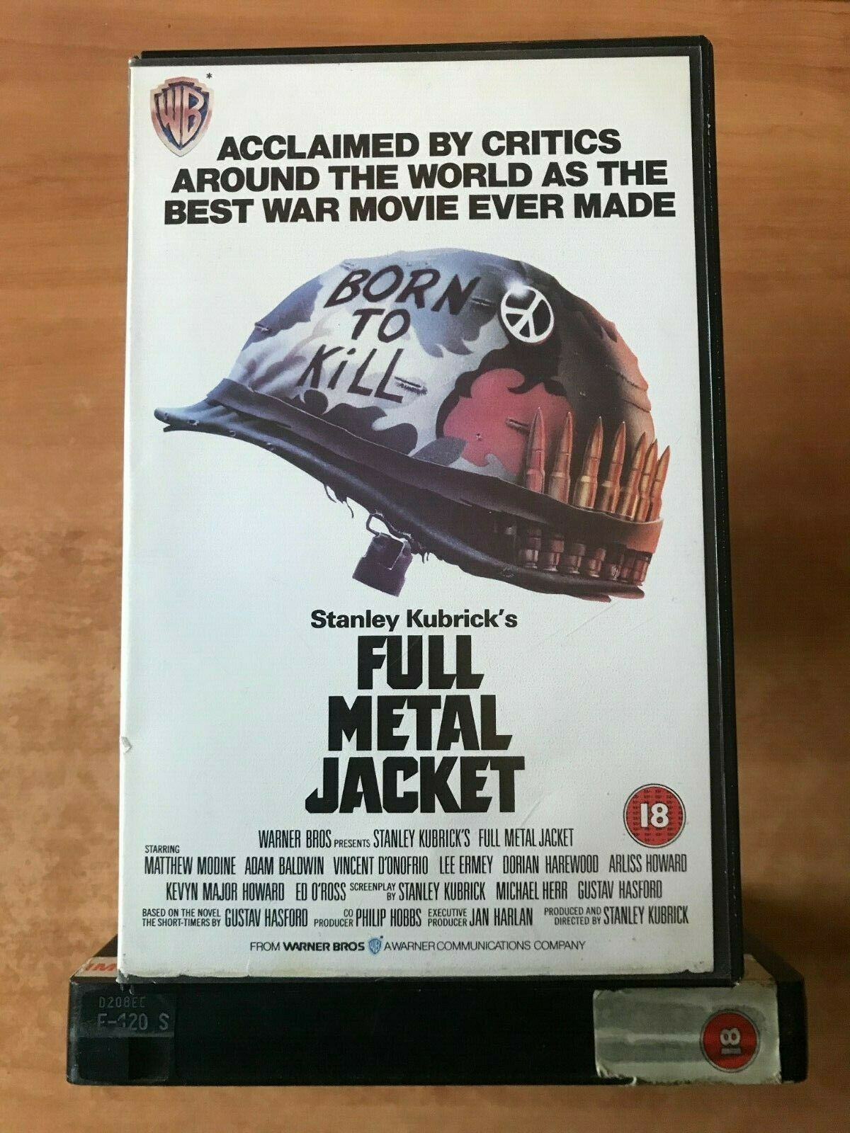 Full Metal Jacket (1987); [Stanley Kubrick] War Drama [Large Box] Rental - VHS-