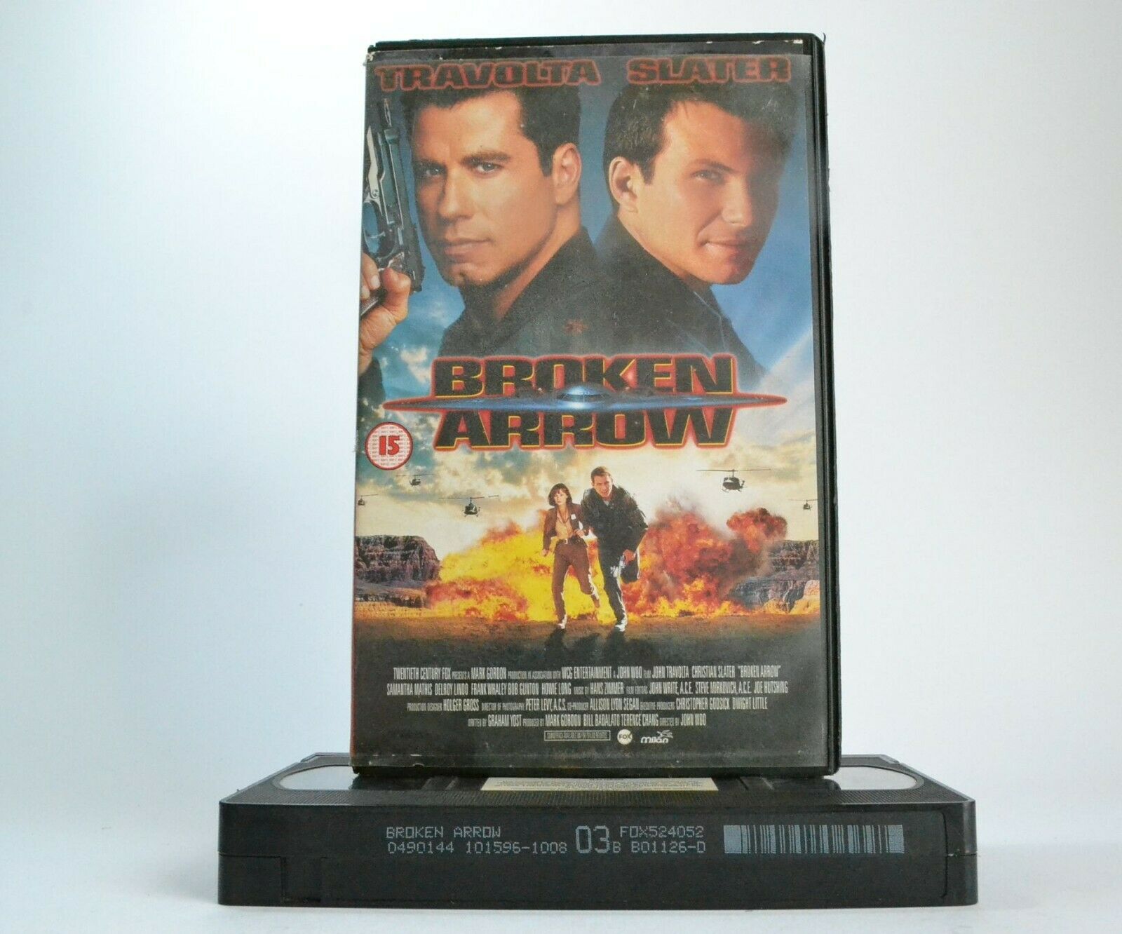 Broken Arrow; [John Woo] - Action Thriller - Large Box - John Travolta - Pal VHS-