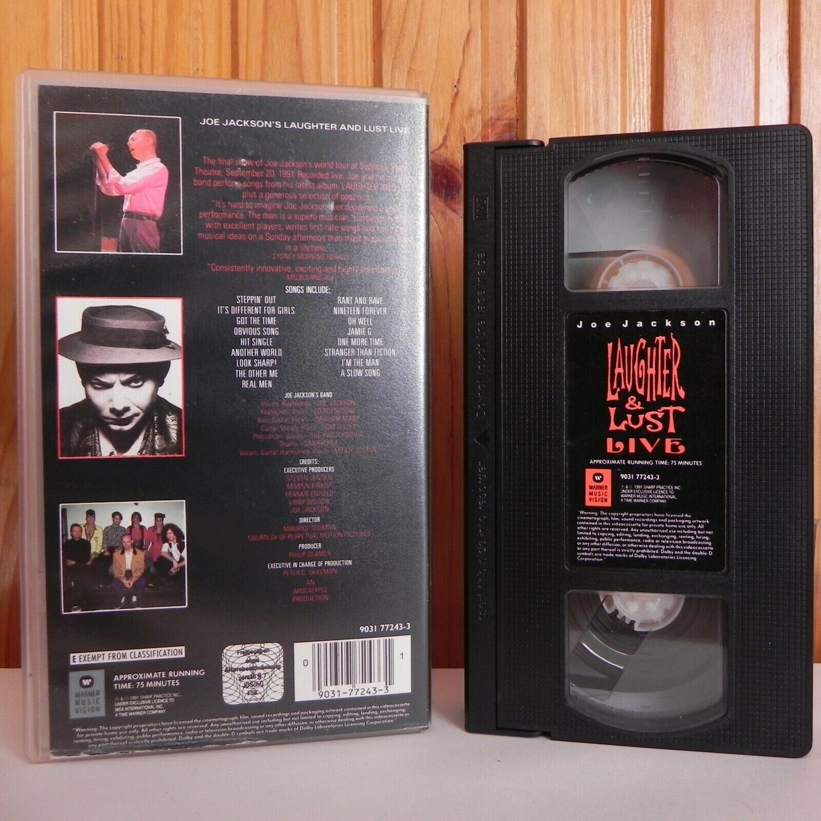 Joe Jackson: Laughter And Lust Live - Sydney - 20 September 1991 - Pal VHS-