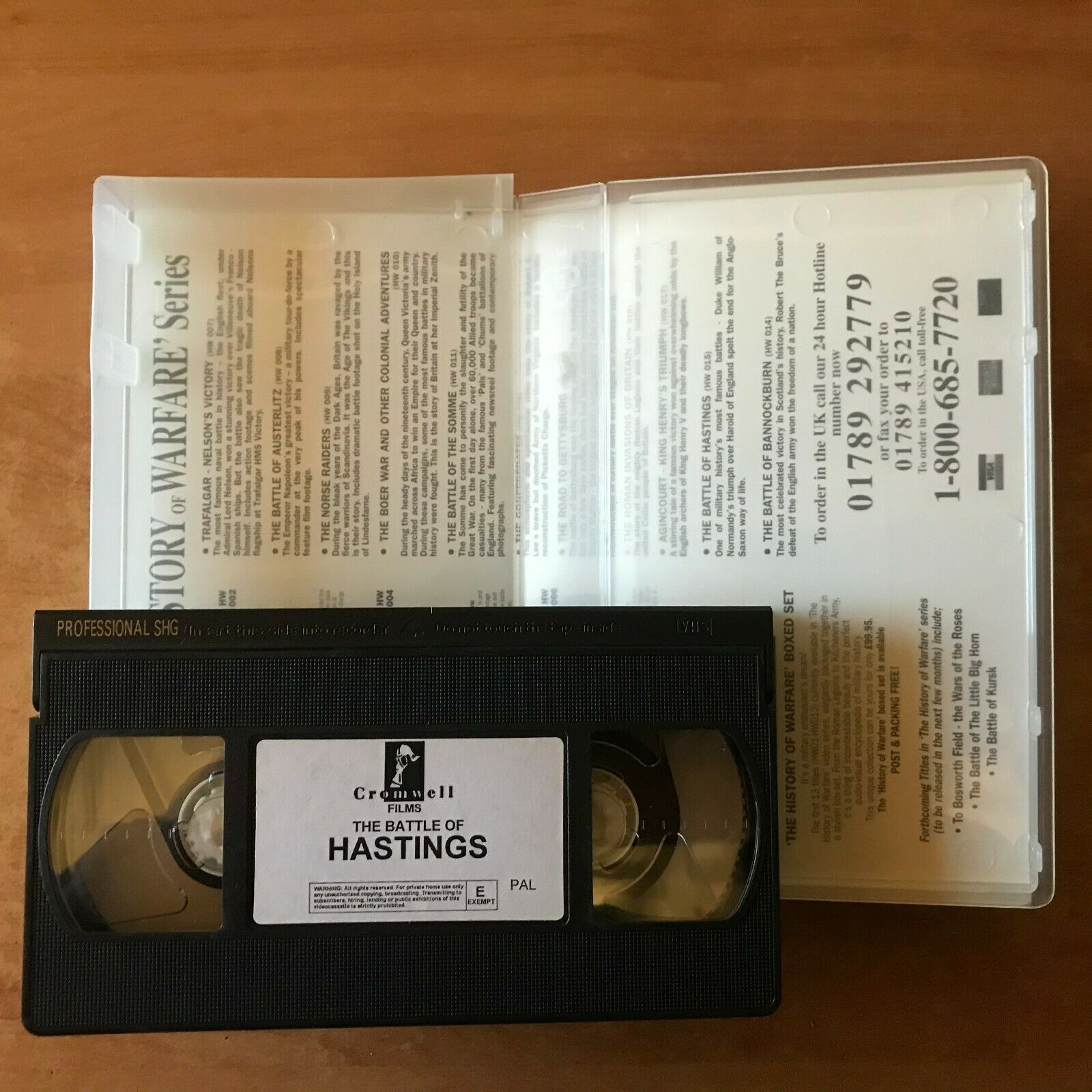 The Battle Of Hastings ['History Of Warwafe' Series] Michael Leighton - Pal VHS-