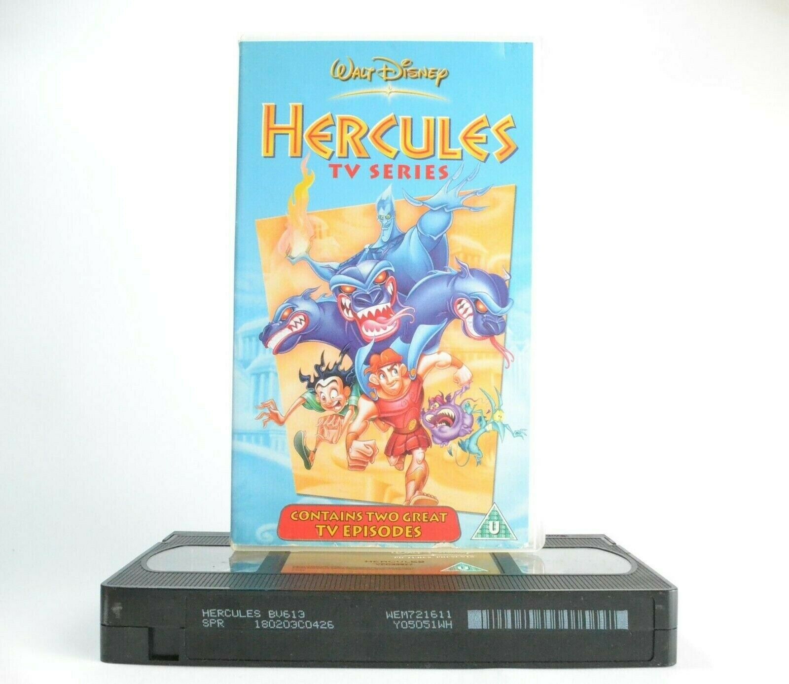 Hercules: TV Series - Disney - 2 Episodes - Animated Adventures - Kids - Pal VHS-