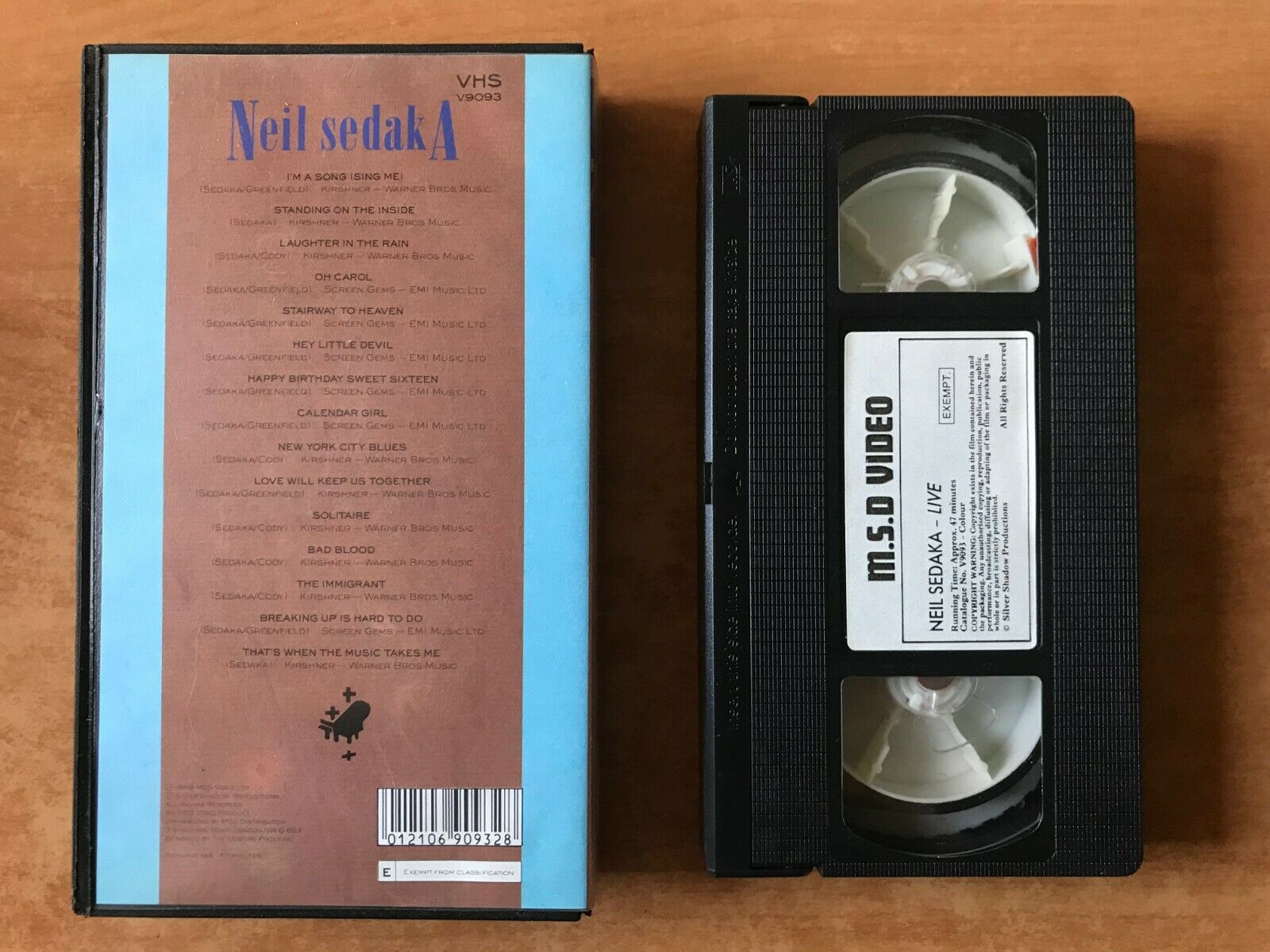 Neil Sedaka: Live [Concert] "Stairway To Heaven" - "Calendar Girl" - Music - VHS-