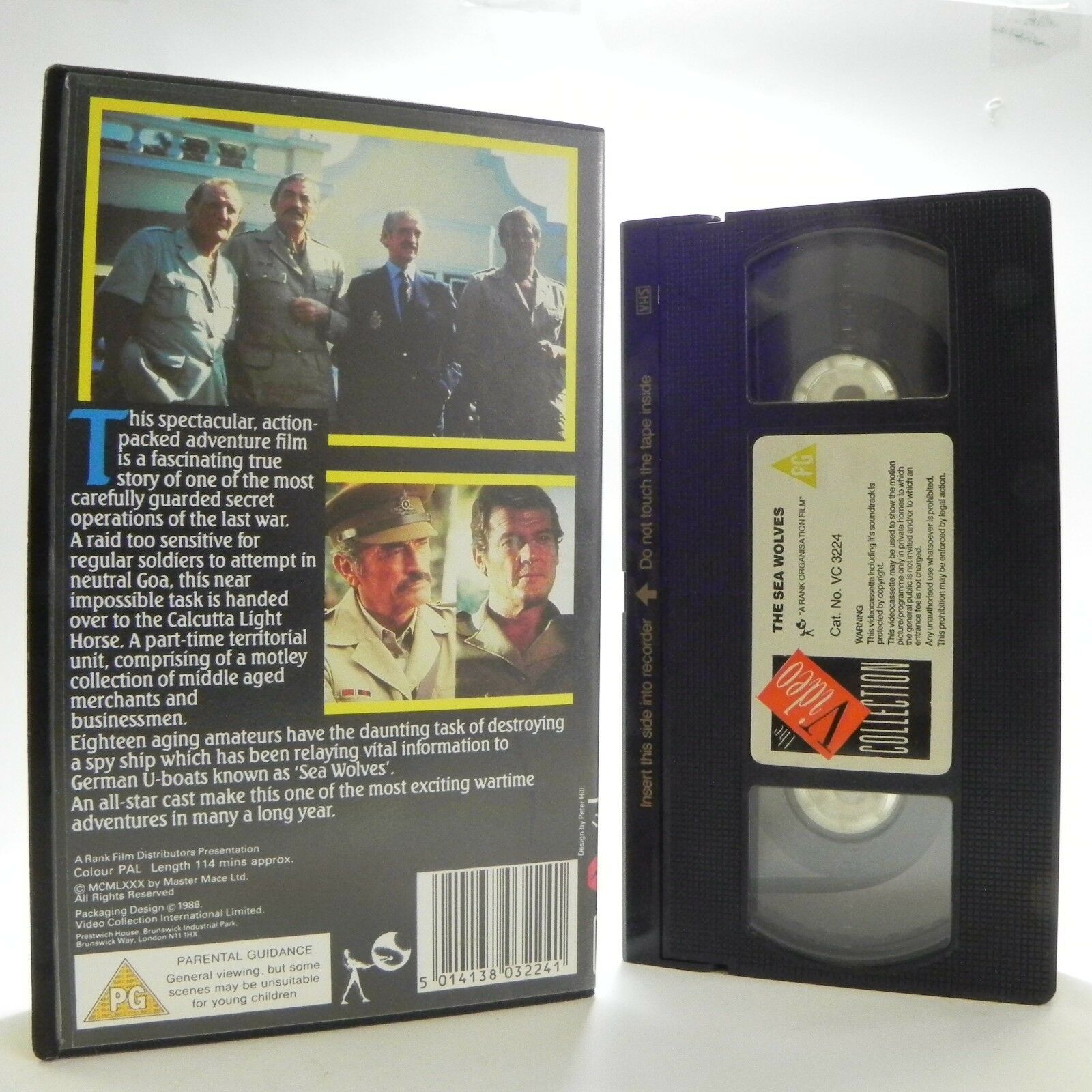 The Sea Wolves: War Drama (1980) - Classical - Gregory Peck/Roger Moore - VHS-