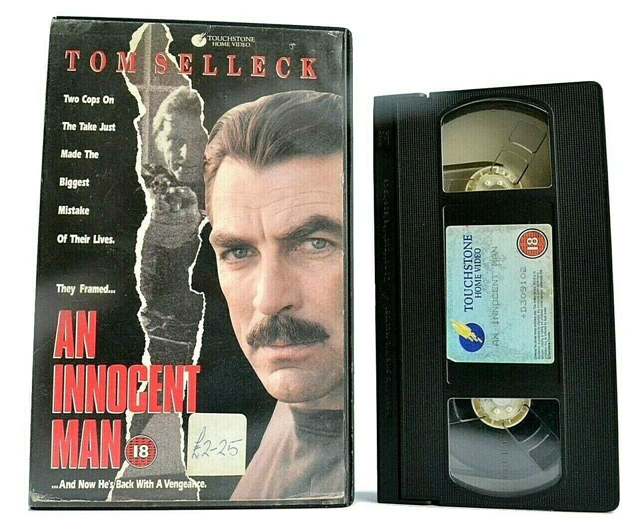 An Innocent Man (1989) - Action Cop Thriller - Large Box - Tom Selleck - Pal VHS-