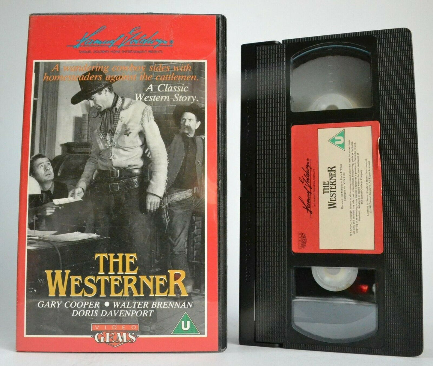 The Westerner (1940); [Video Gems]: Romantic Western - Gary Cooper - Pal VHS-