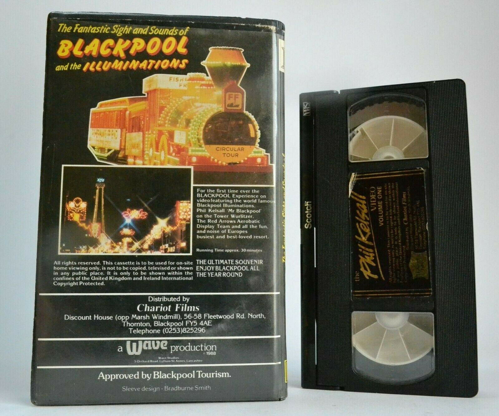 The 1991 Blackpool Illuminations [Light Show] - Phil Kelsall - Large Box - VHS-