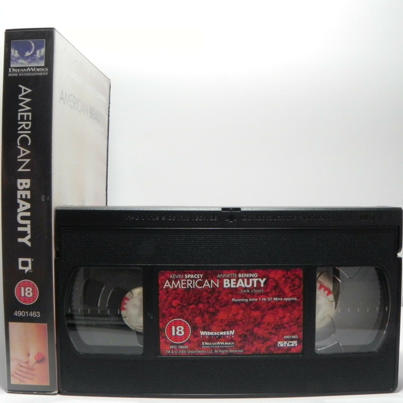 American Beauty - Drama (2000) - Widescreen - 5 Oscar Winner - K.Spacey - VHS-