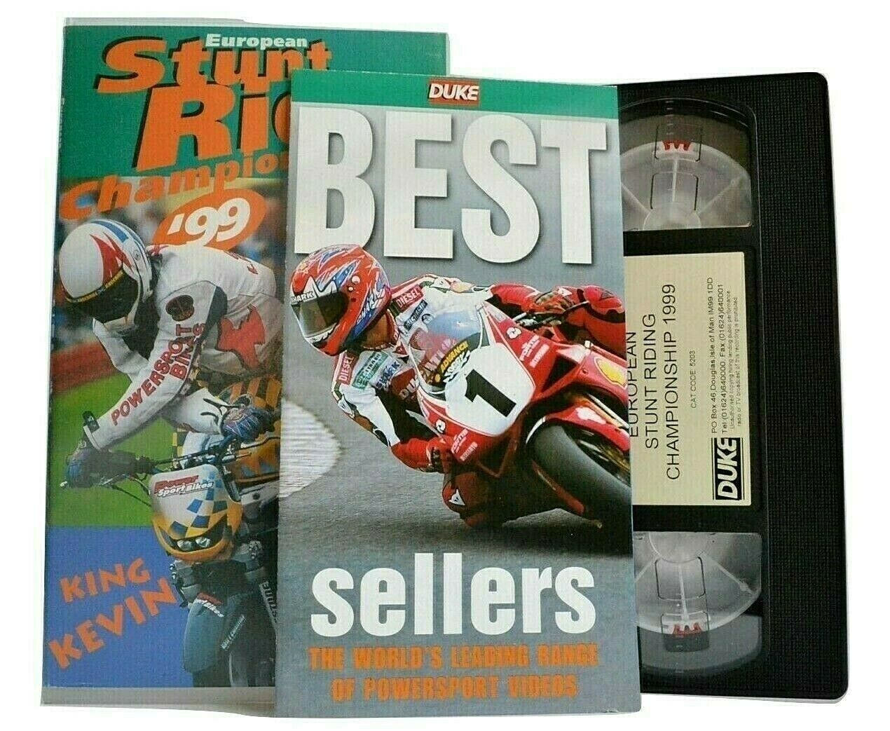 European Stunt Riding Championship '99 -<Kevin Carmichael>- Motorspots - Pal VHS-