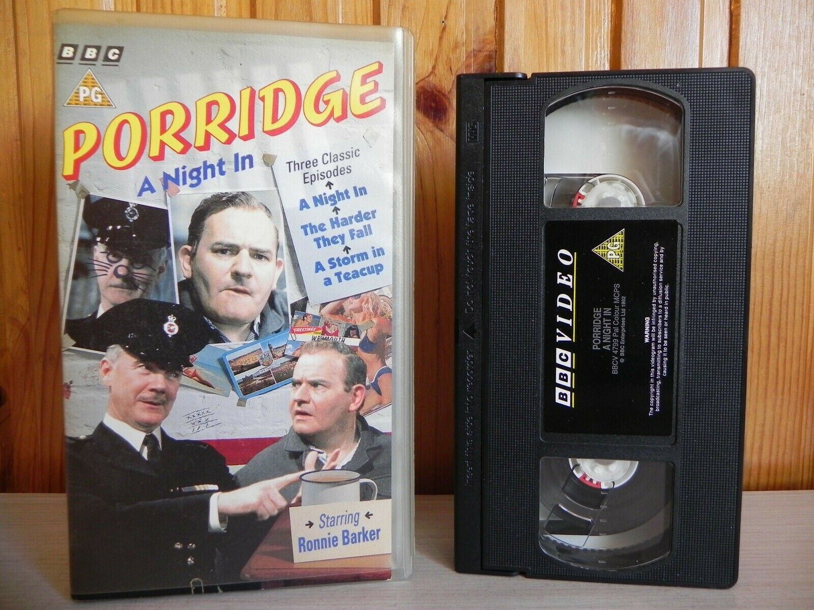 Porridge - A Night In - BBC - Three Classic Episodes - TV Series - Pal VHS-