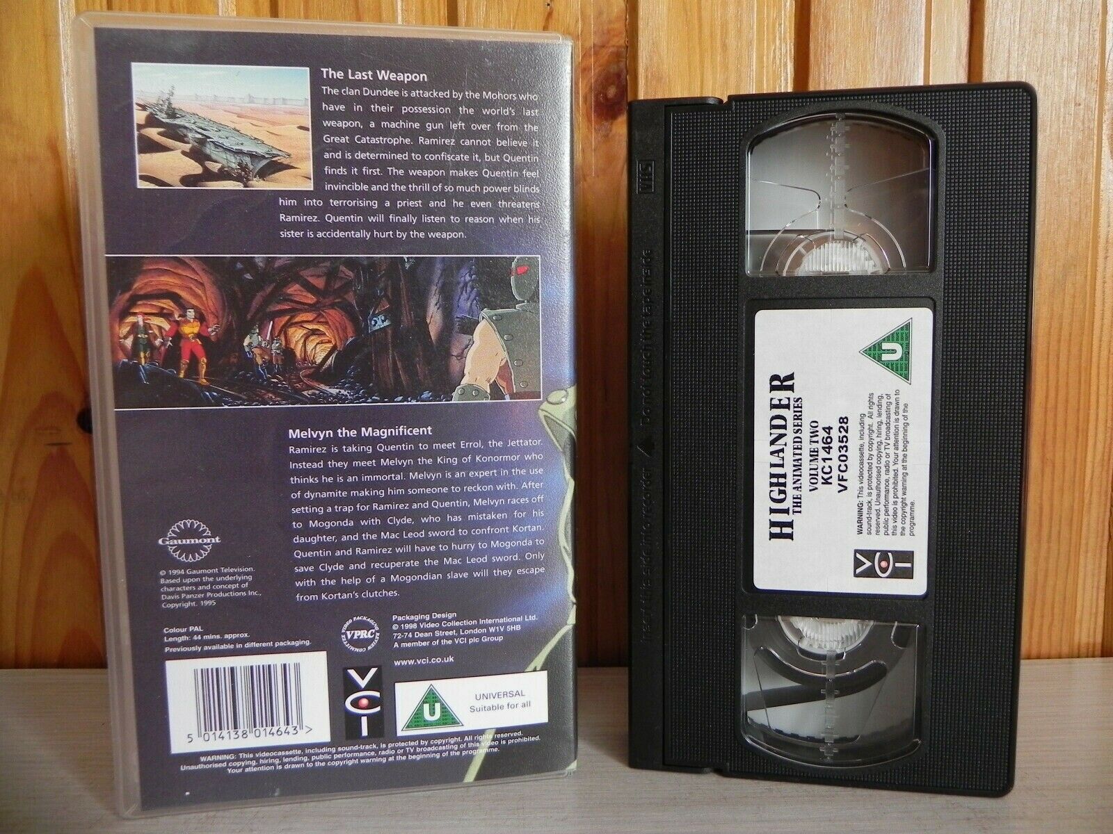 Highlander - The Animated Series - Volume Two - Two Episodes - Vintage - Pal VHS-