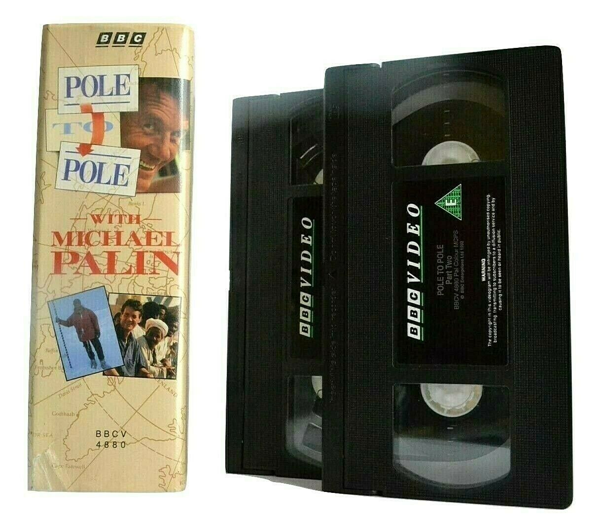 Pole To Pole (BBC): By Michael Palin - North/South Pole - Ethiopia - Pal VHS-