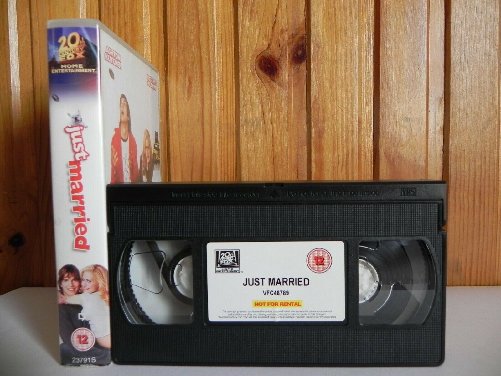 Just Married - 20th Century - Comedy - Ashton Kutcher - Brittany Murphy - VHS-