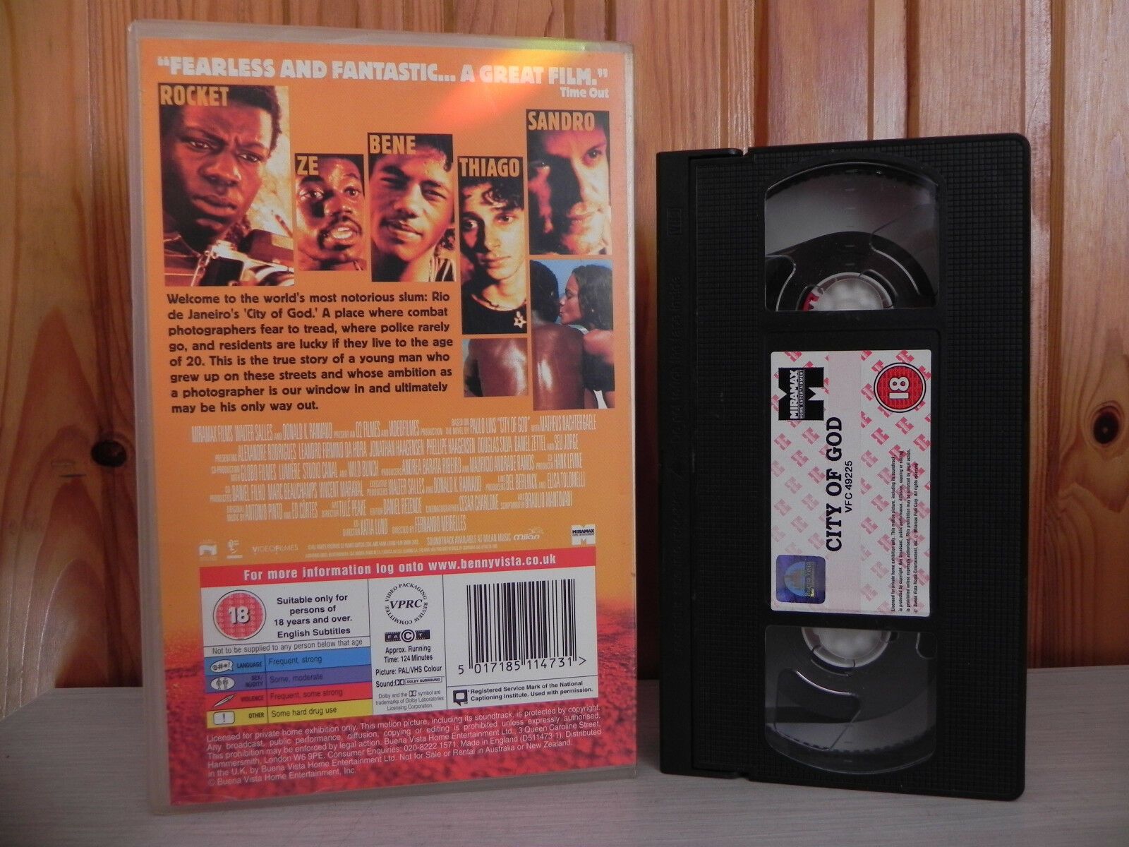 CITY OF GOD - SUBTITLED - Big Box - Ex-Rental - HARD IMPACTING - Drama - Pal VHS-