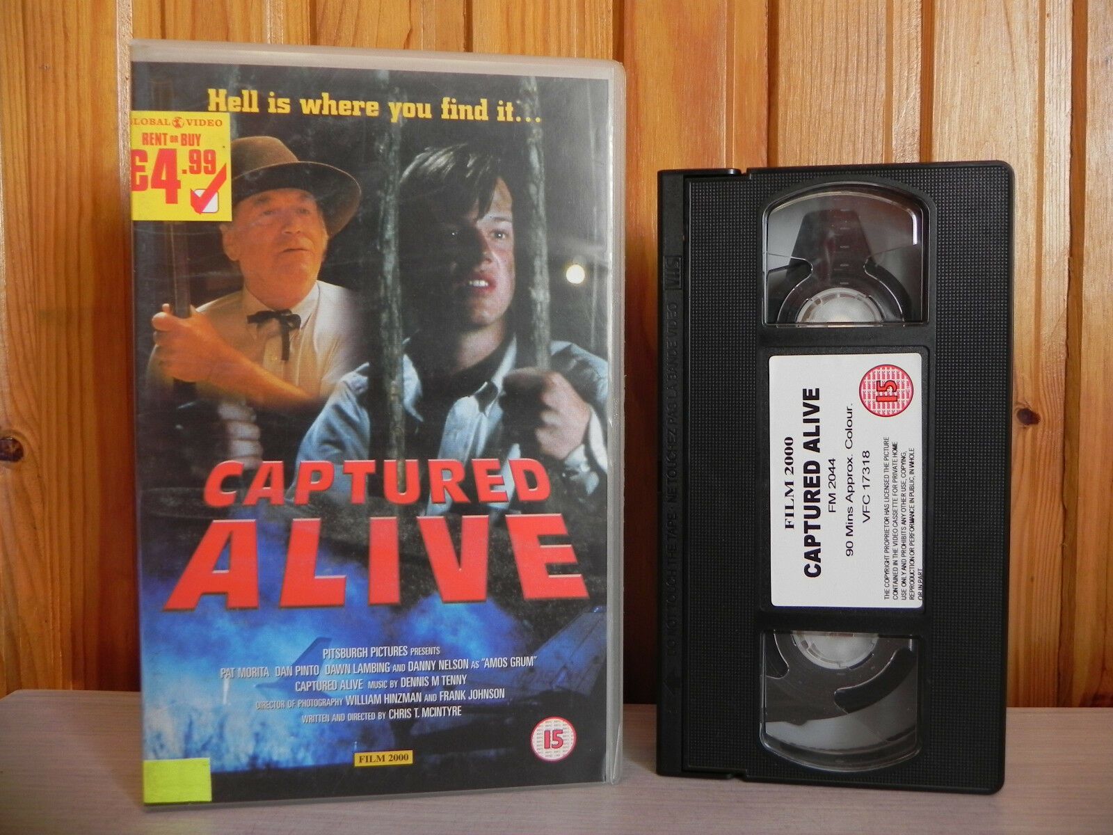 Captured Alive - Big-Box - Film 2000 - Pat Morita - Dan Pinto - Pal Video - VHS-