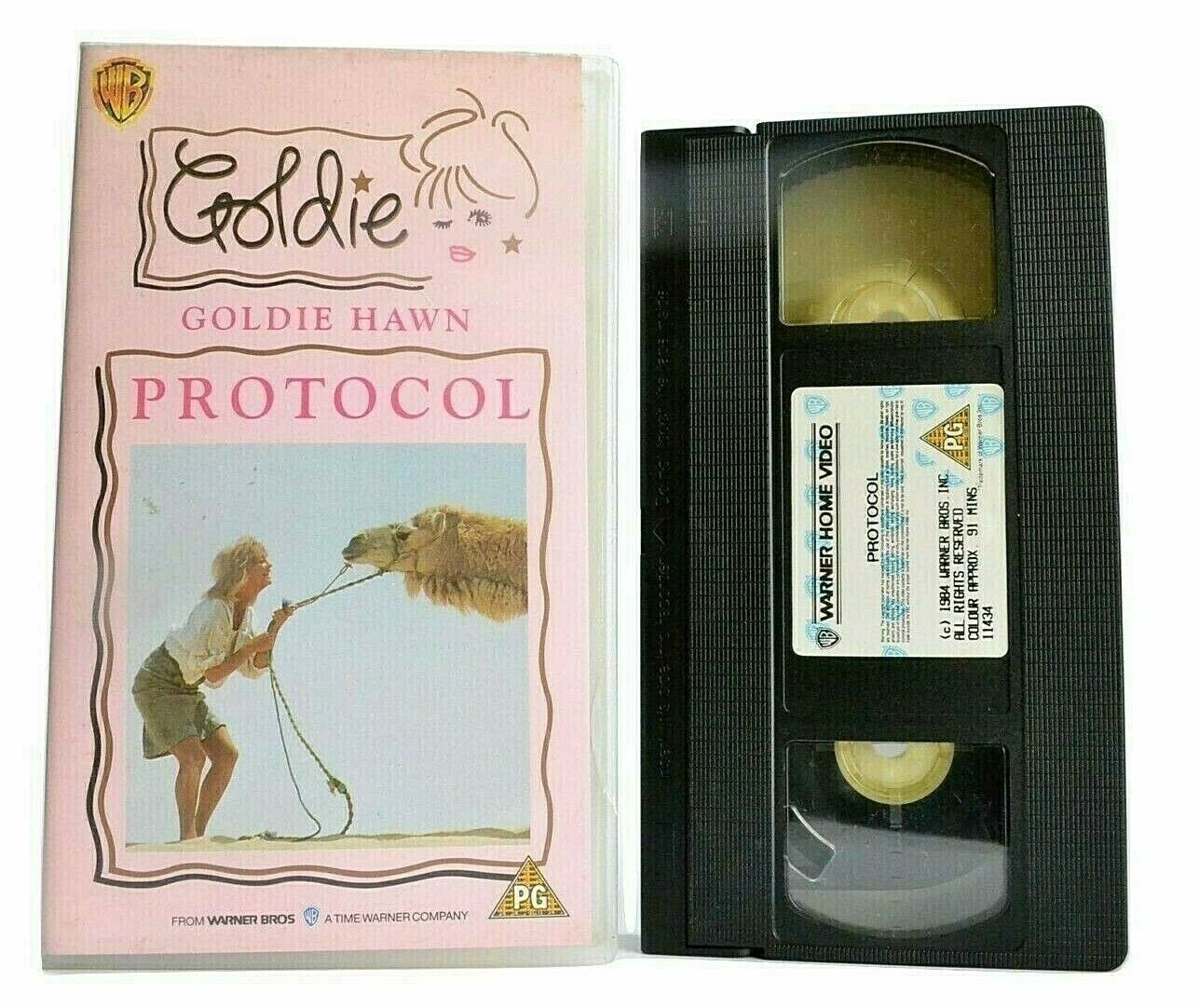 Protocol (1984) - Political Comedy - Goldie Hawn / Chris Sarandon - Pal VHS-