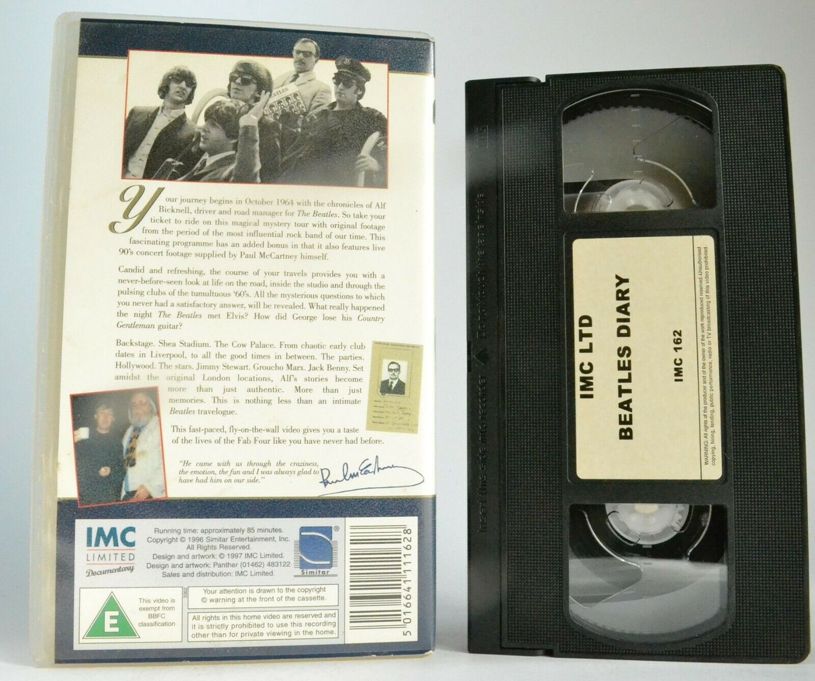 Beatles Diary; [Alf Bicknell] Documentary - Paul McCartney - John Lennon - VHS-