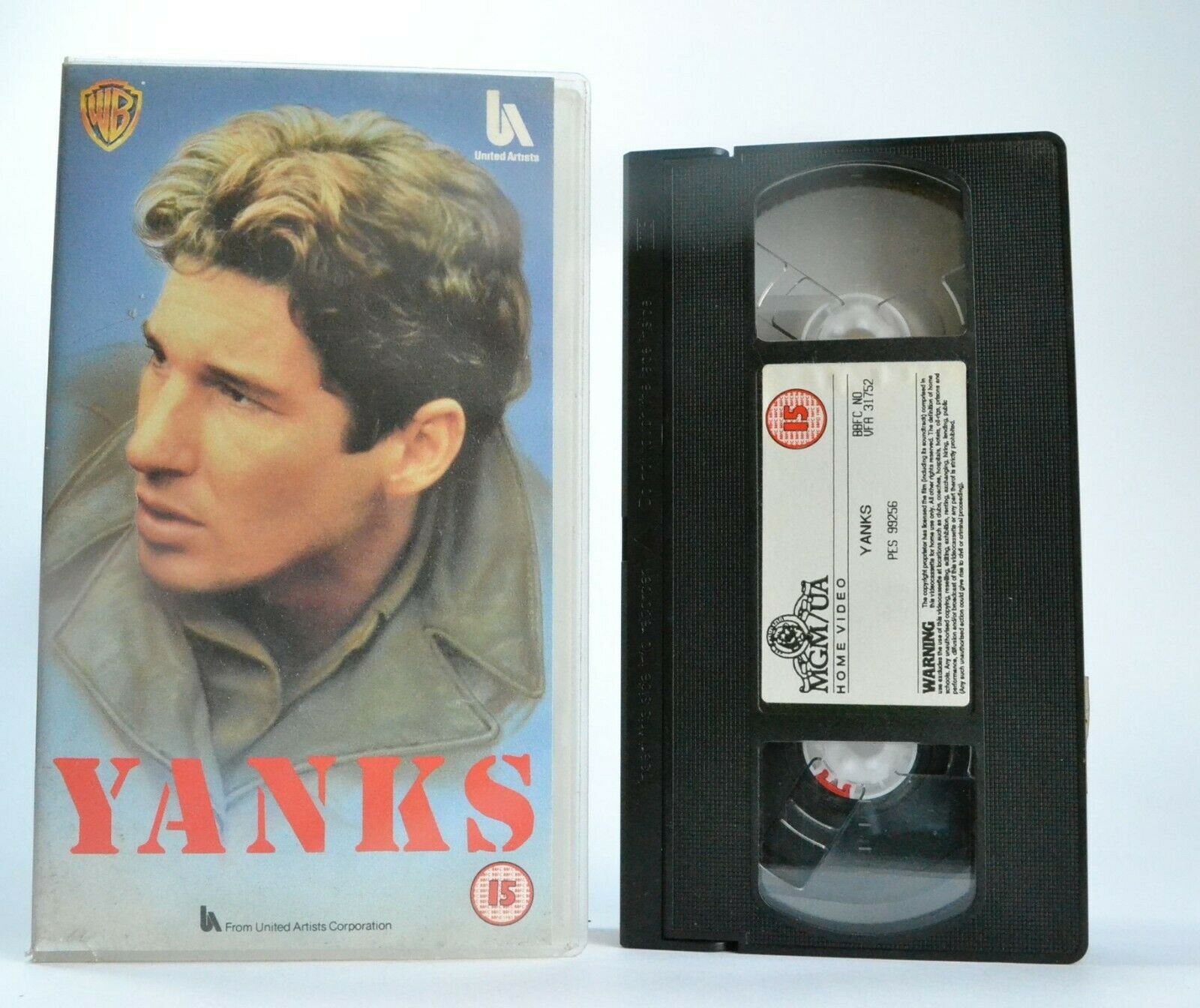 Yanks (1979) - Drama - Second World War - Northern England - Richard Gere - VHS-