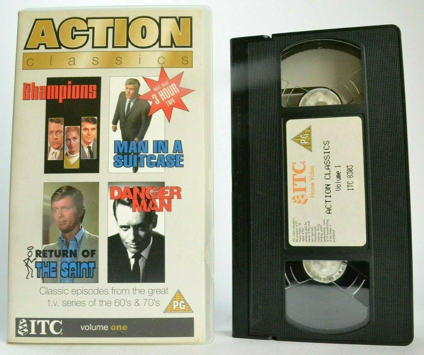 Action Classics (Vol.1): The Champions - Danger Man - Classic T.V. Series - VHS-