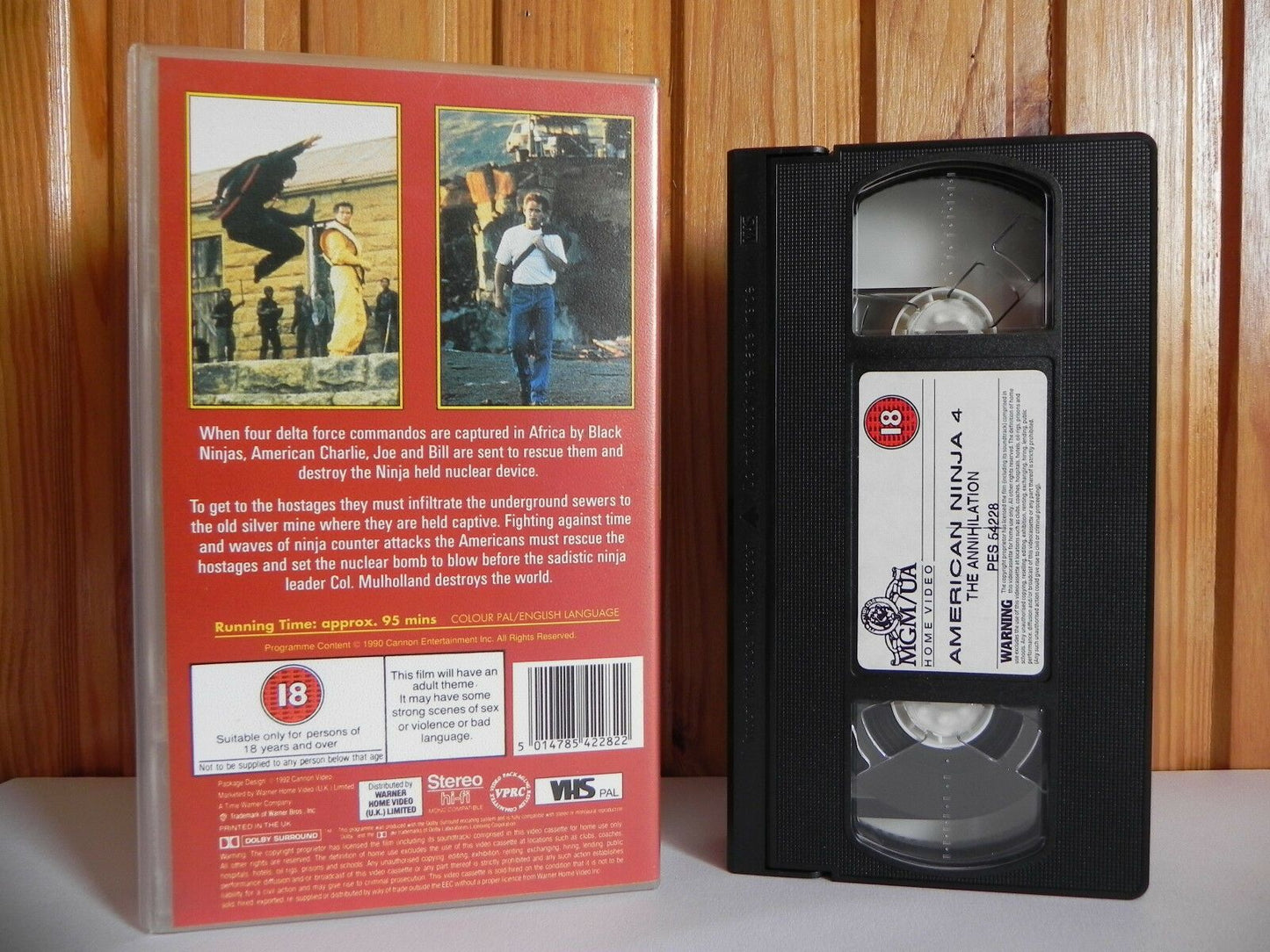 American Ninja 4: The Annihilation - Cannon - Cert (18) - Martial Arts - Pal VHS-