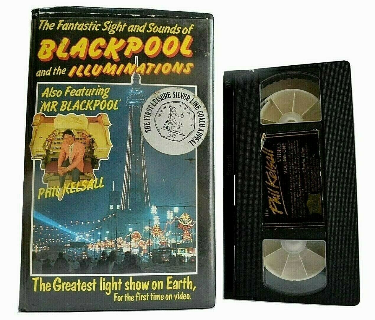 The 1991 Blackpool Illuminations [Light Show] - Phil Kelsall - Large Box - VHS-