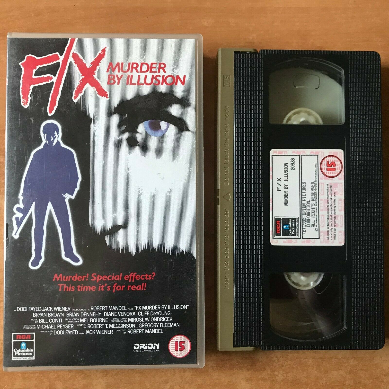 F/X [Murder By Illusion]: (1986) Action - Bryan Brown / Brian Dennehy - Pal VHS-