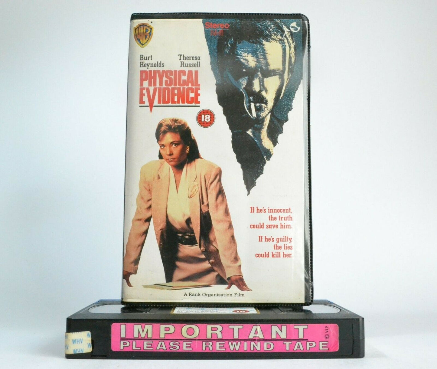 Physical Evidence - Murder Mystery - Action - Ex-Rental - Burt Reynolds - VHS-