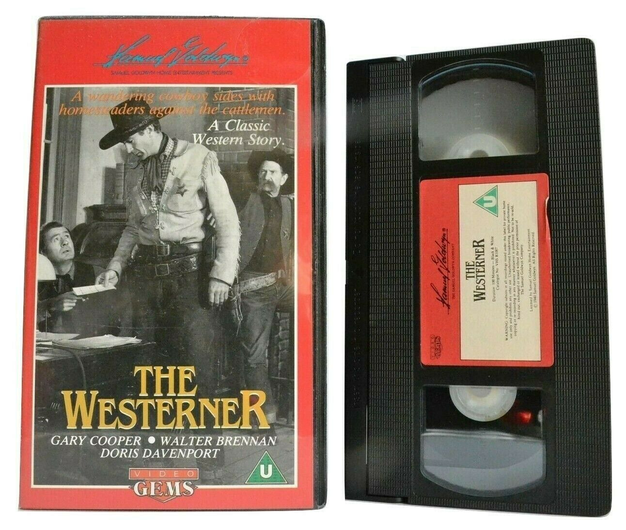 The Westerner (1940); [Video Gems]: Romantic Western - Gary Cooper - Pal VHS-