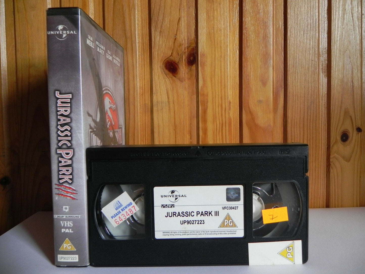 Jurassic Park 3 (2001); [Free Postcard] Action Adventure - Sam Neill - Pal VHS-