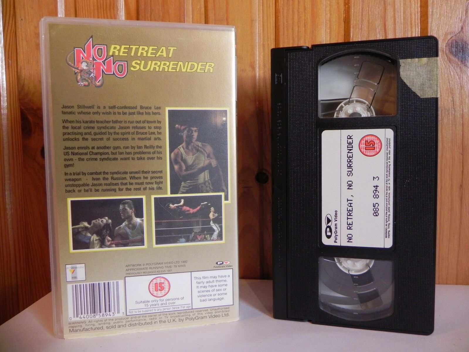 No Retreat No Surrender 1 - Original ***Van Damme (Debut) - Combat VHS - Video-