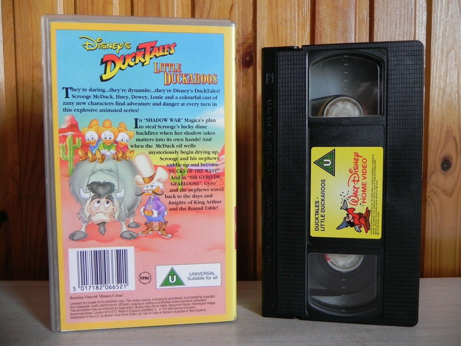 Duck Tales - Little Duckaroos - Disney's - Adventure - Animated Series - Pal VHS-