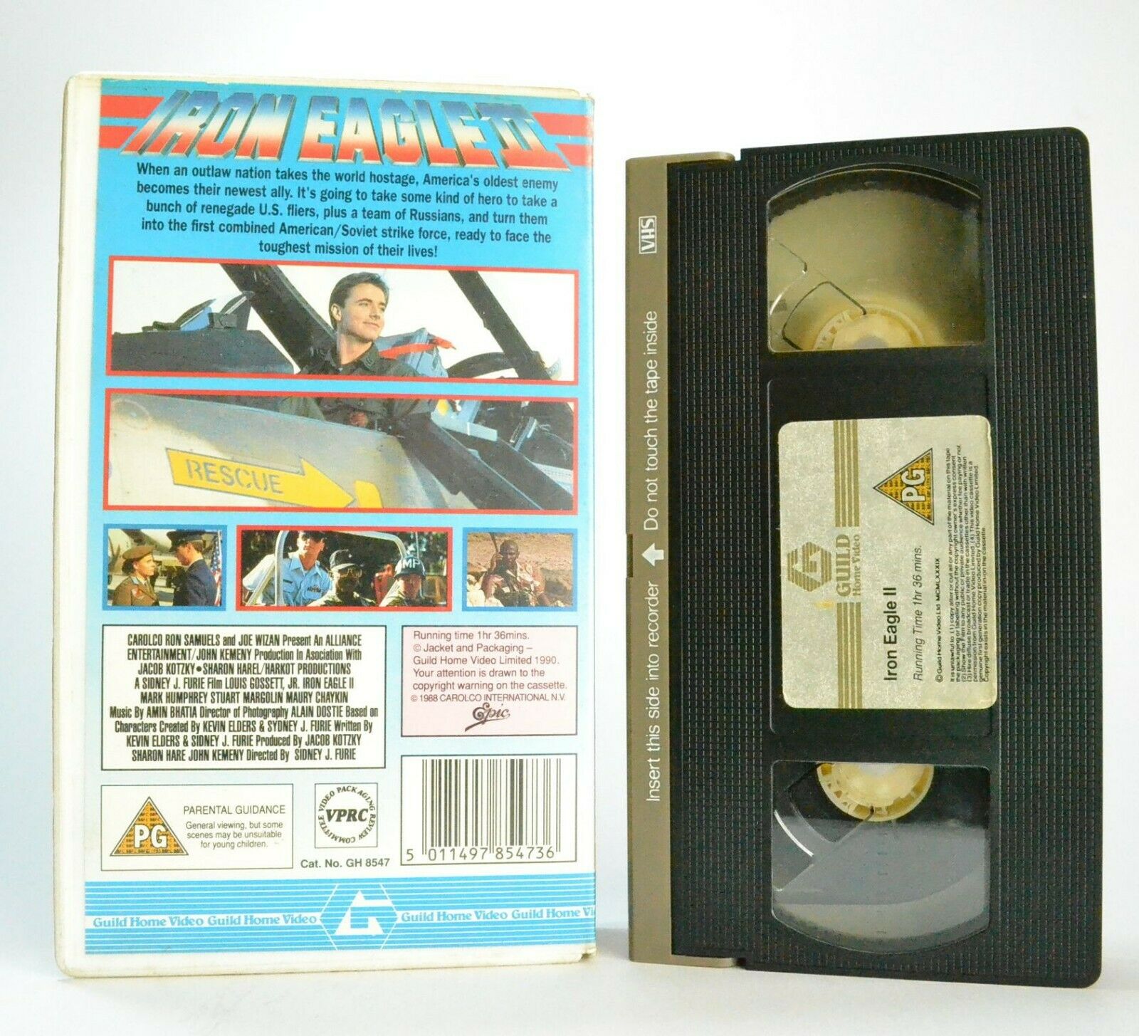 Iron Eagle 2: Guild Home (1990) - Action - Operation Opera - L.Gossett,Jr. - VHS-