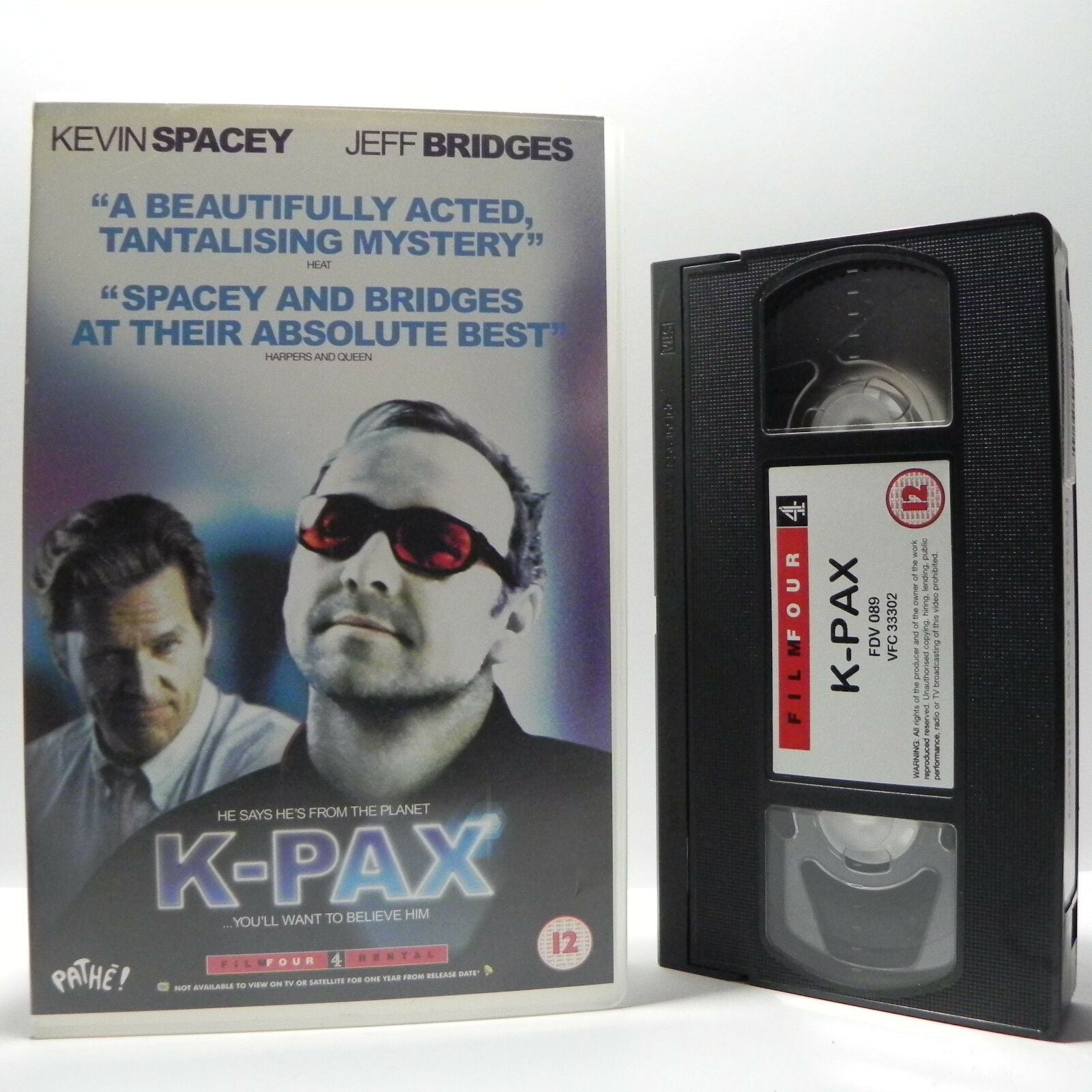 K-Pax - Large Box - Film Four - Drama - Kevin Spacey - Jeff Bridges - Pal VHS-