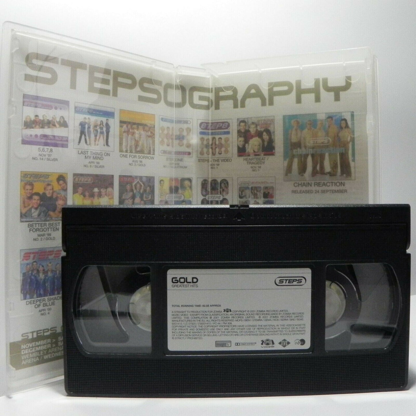 Steps: Gold - Greatest Hits - Favourites Videos - "Chain Reaction" - Pal VHS-