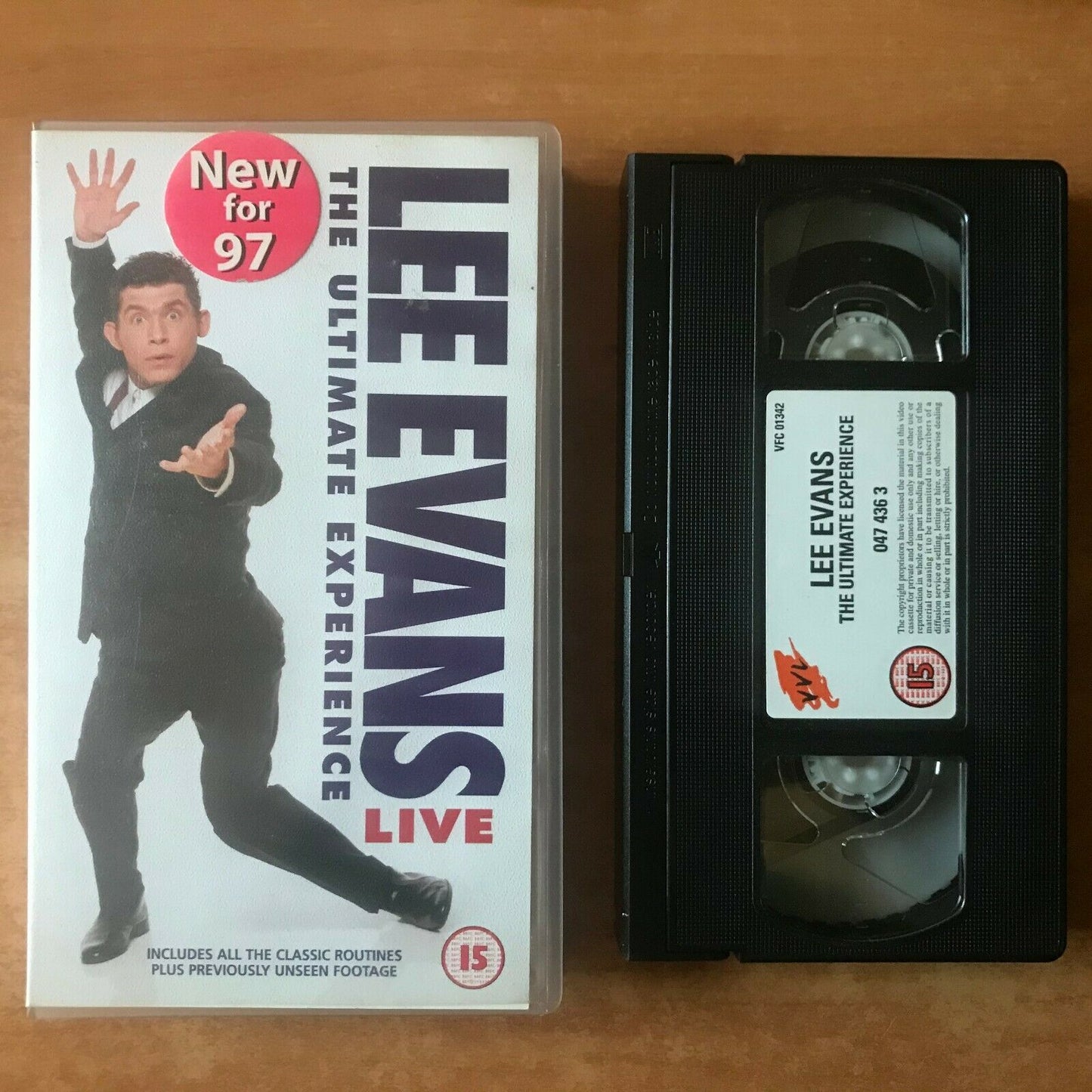 Lee Evans Live: The Ultimate Experience [West End] Stand Up Comedy - Pal VHS-