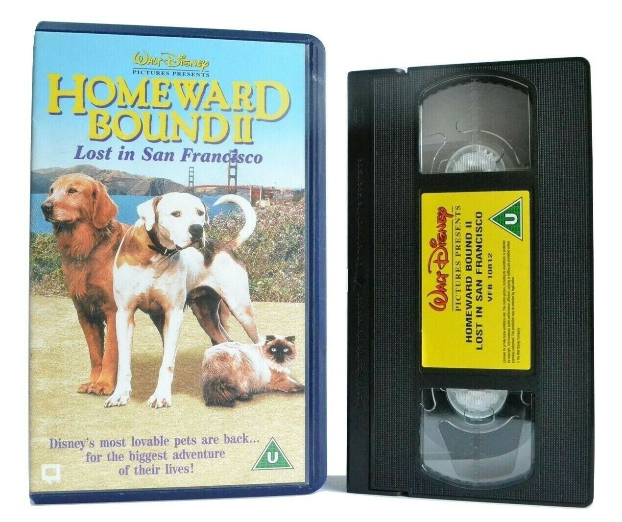 Homeward Bound 2: Lost In San Francisco - Adventure Comedy - Children's - VHS-