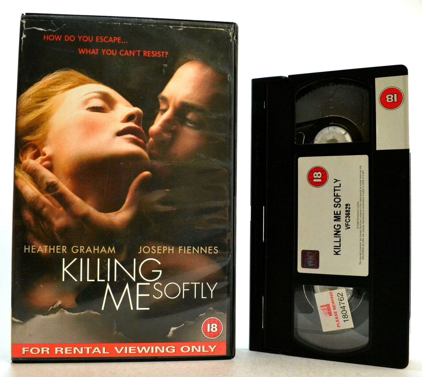 Killing Me Softy: Erotic Thriller (2002) - Large Box - Joseph Fiennes - Pal VHS-