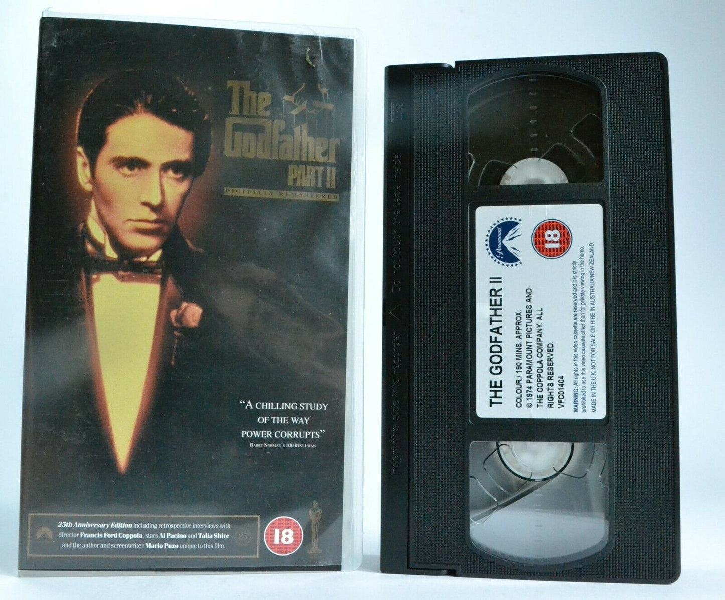 The Godfather, Part 2: Digitally Remastered - Crime Drama - Robert De Niro - VHS-