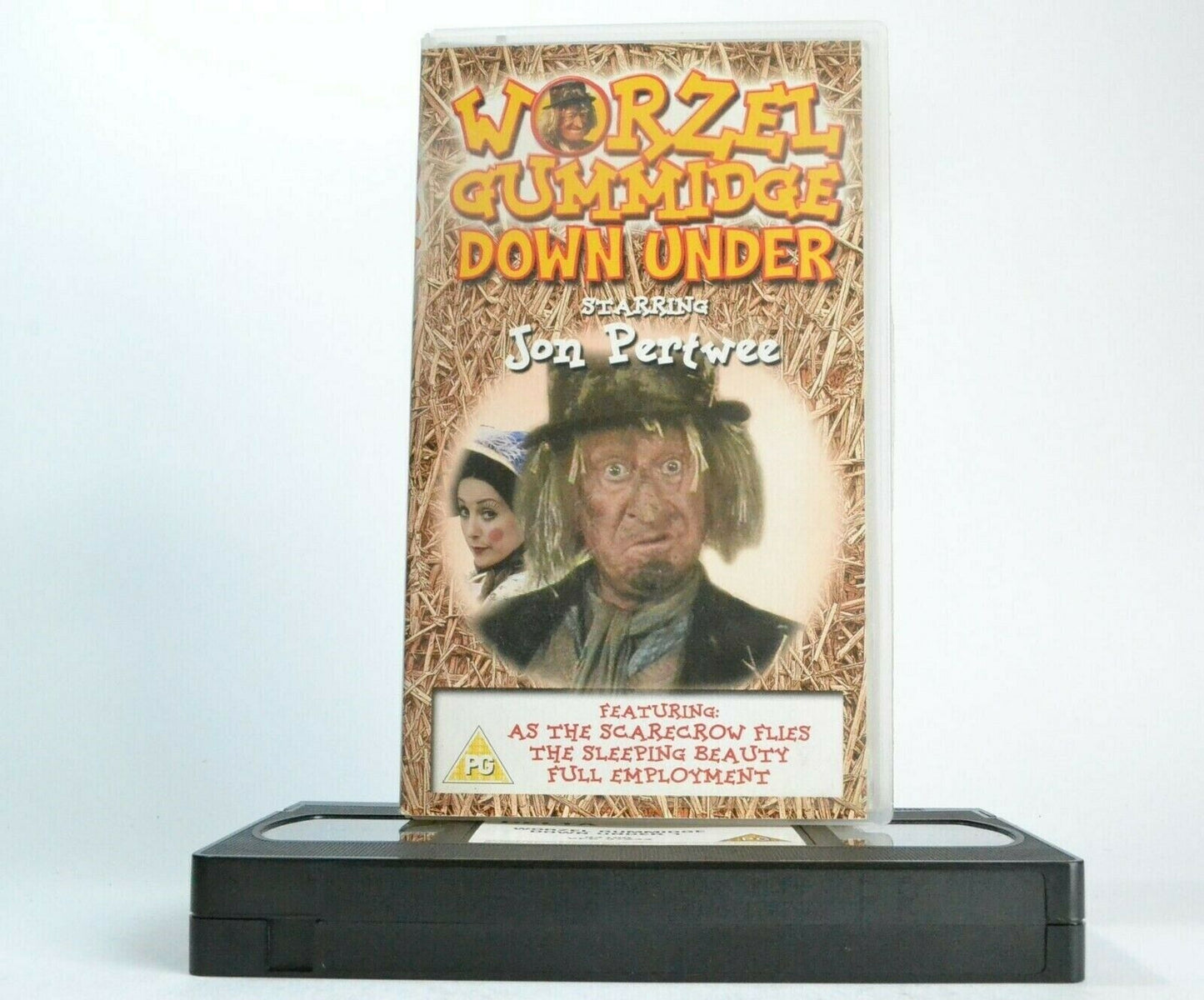 Worzel Gummidge: Down Under - 3 Episodes - Jon Pertwee - Children's Series - VHS-