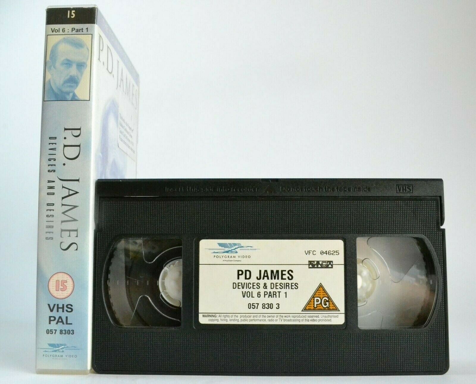 P.D. James: Devices And Desires - Detective Series - Roy Marsden - Pal VHS-