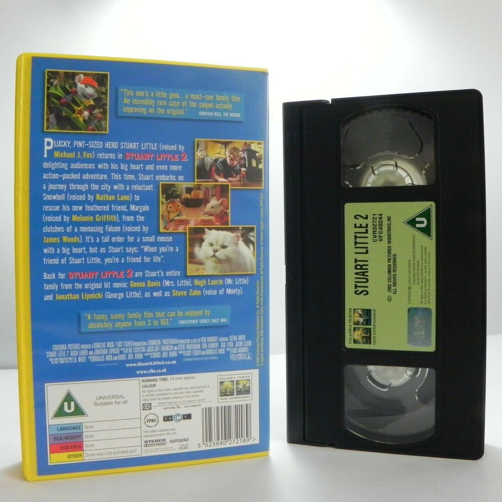 Stuart Little 2 - Funny Film - Magic Adventures - Family - Children's - VHS-