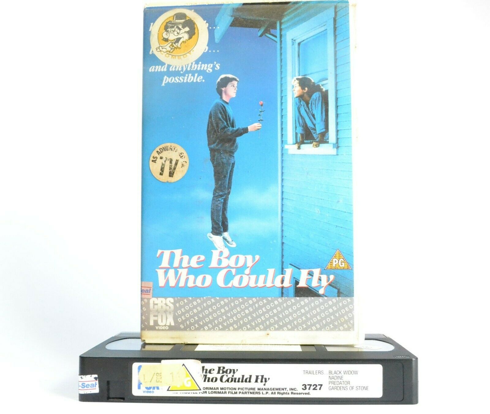 The Boy Who Could Fly: (1988) CBS/FOX - Romantic Comedy - Bonnie Bedelia - VHS-