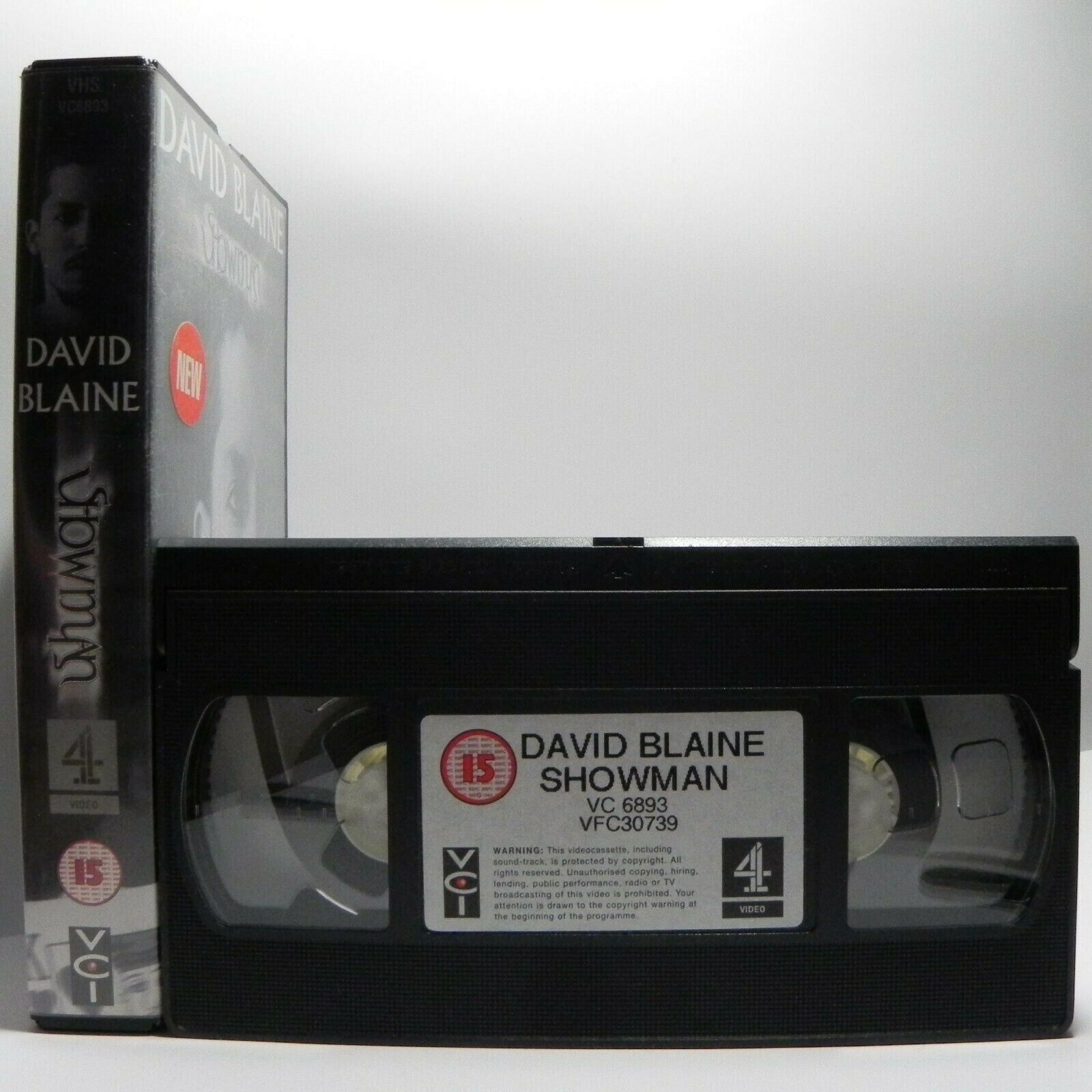 David Blaine: Showman - World Of Magic - Great Public Spectacle - Pal VHS-