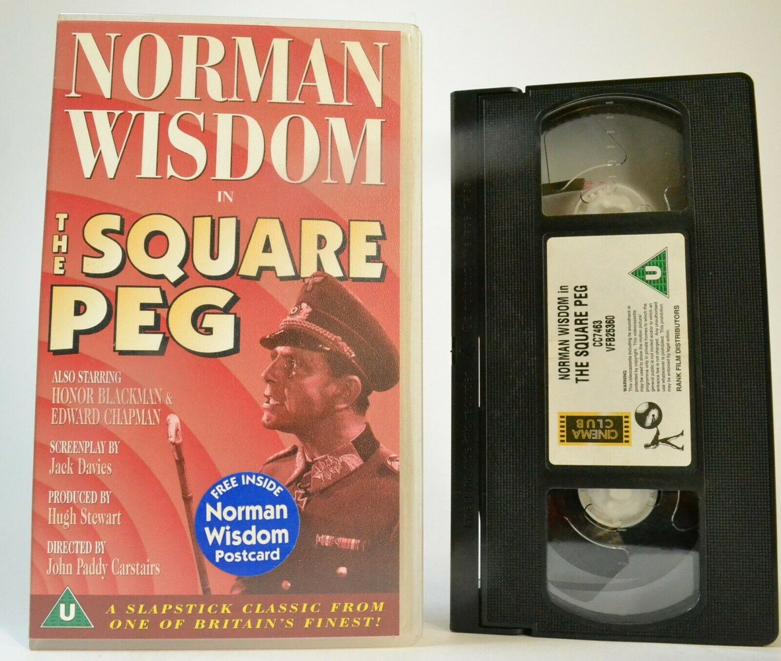 The Square Peg (1959): War Comedy - Norman Wisdom / Honor Blackman - Pal VHS-