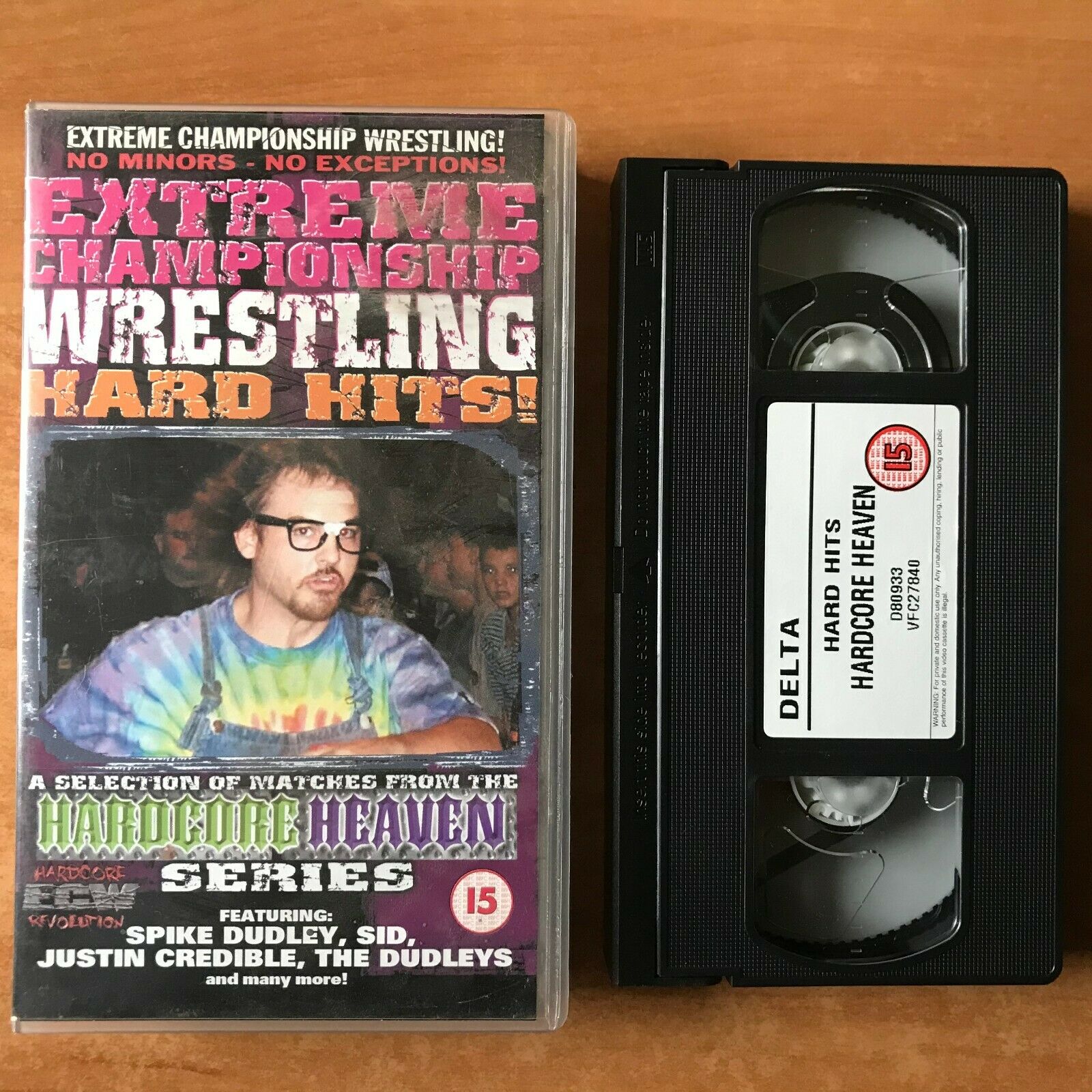 Extreme Championship Wrestling: Hard Hits - Spike Dudley - Justin Credible - VHS-