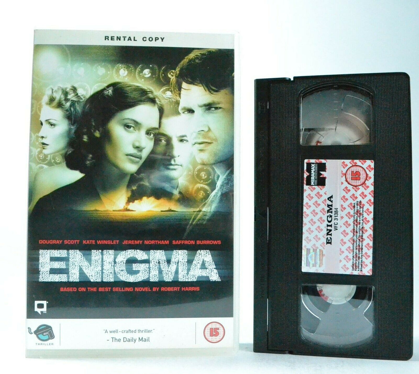 Enigma: Based On R.Harris Novel - Large Box - Thriller - Kate Winslet - Pal VHS-