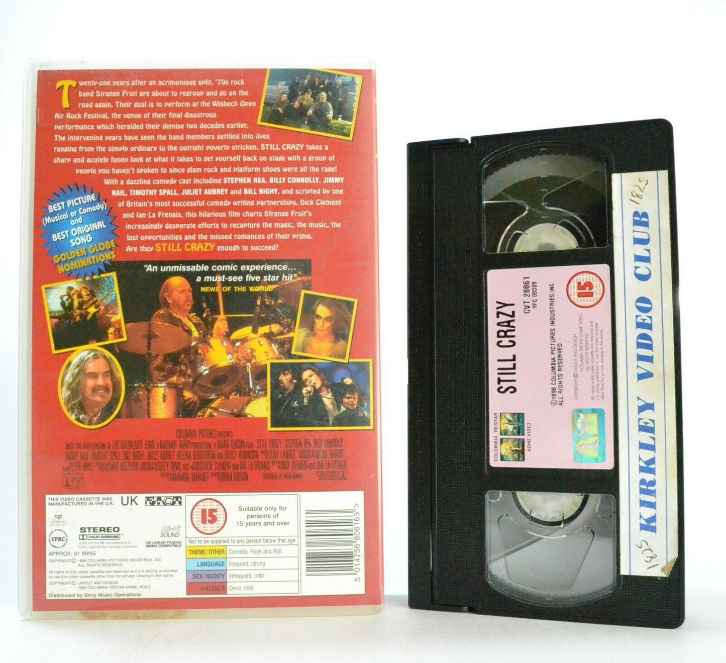 Still Crazy: Film By Brian Gibson - British Music Comedy - Large Box - Pal VHS-