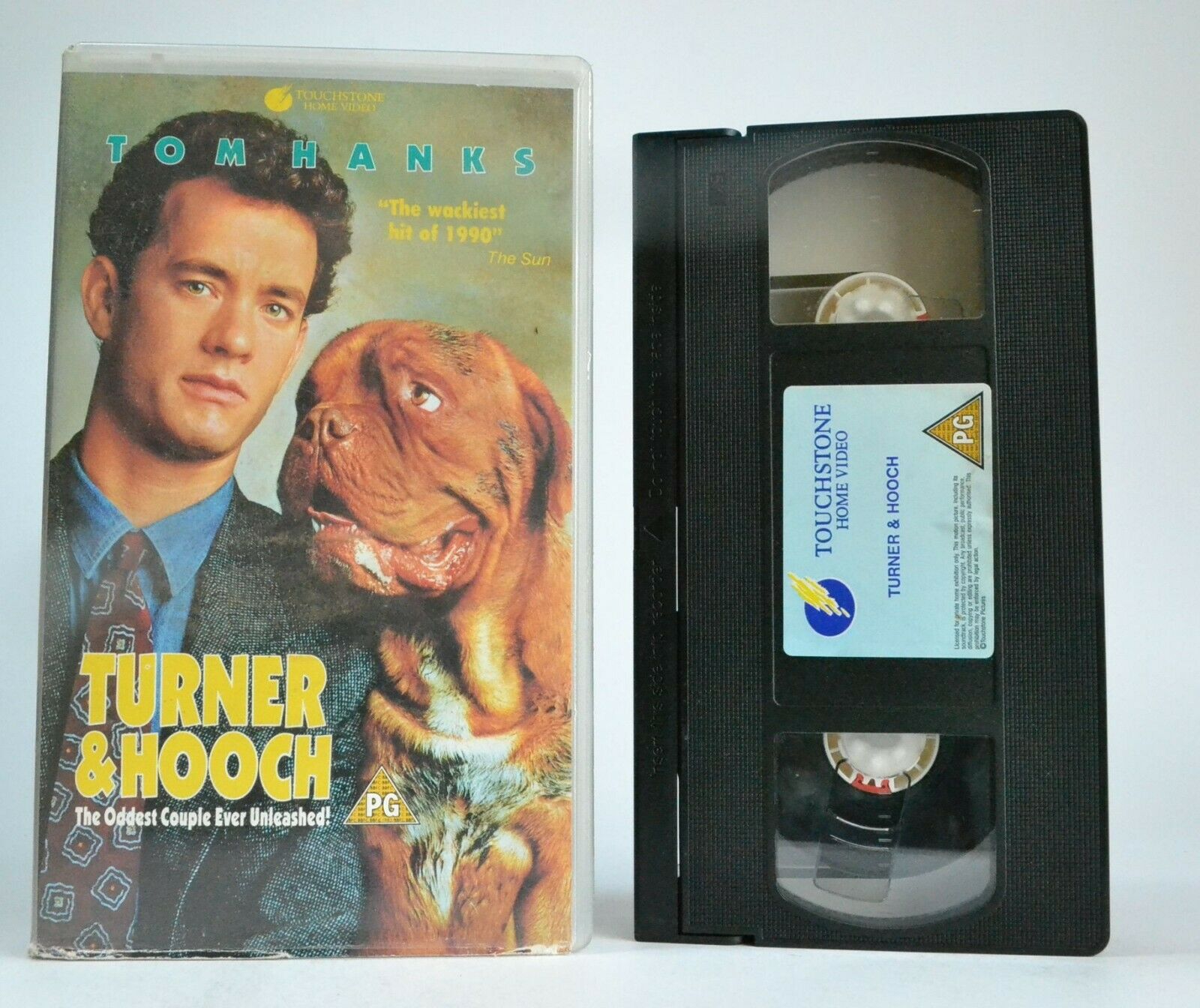 Turner & Hooch (1989): Buddy Cop Comedy - Beasley The Dog - Tom Hanks - Pal VHS-