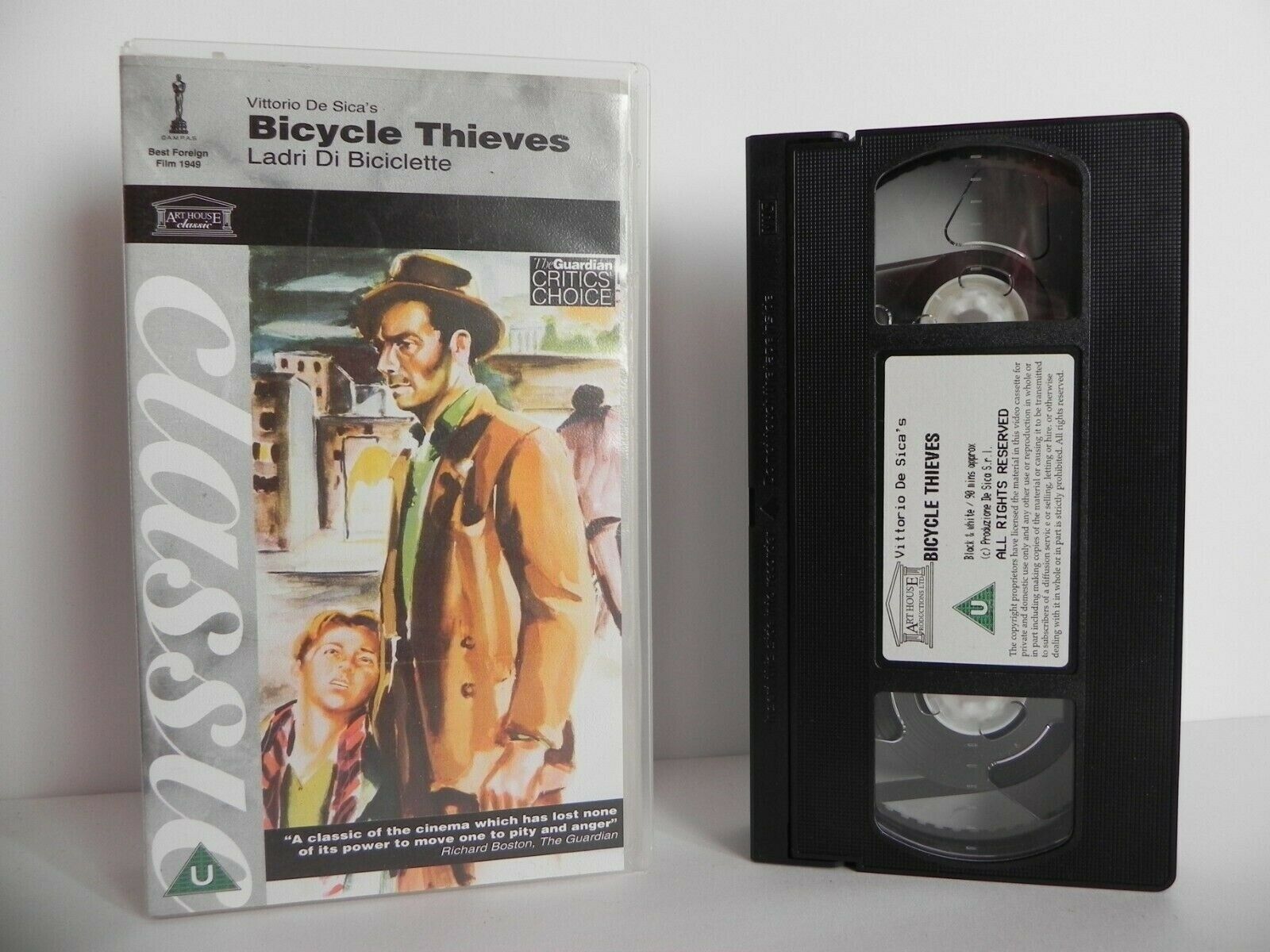 Bicycle Thieves - Classic - Italian Neo-Realism - Vittorio De Sica - Pal VHS-