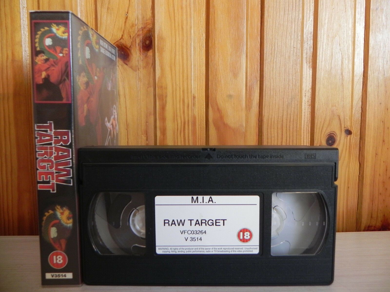 Raw Target - Dale Apollo Cook - Multi-Division Kickboxer - Wicked Action - VHS-
