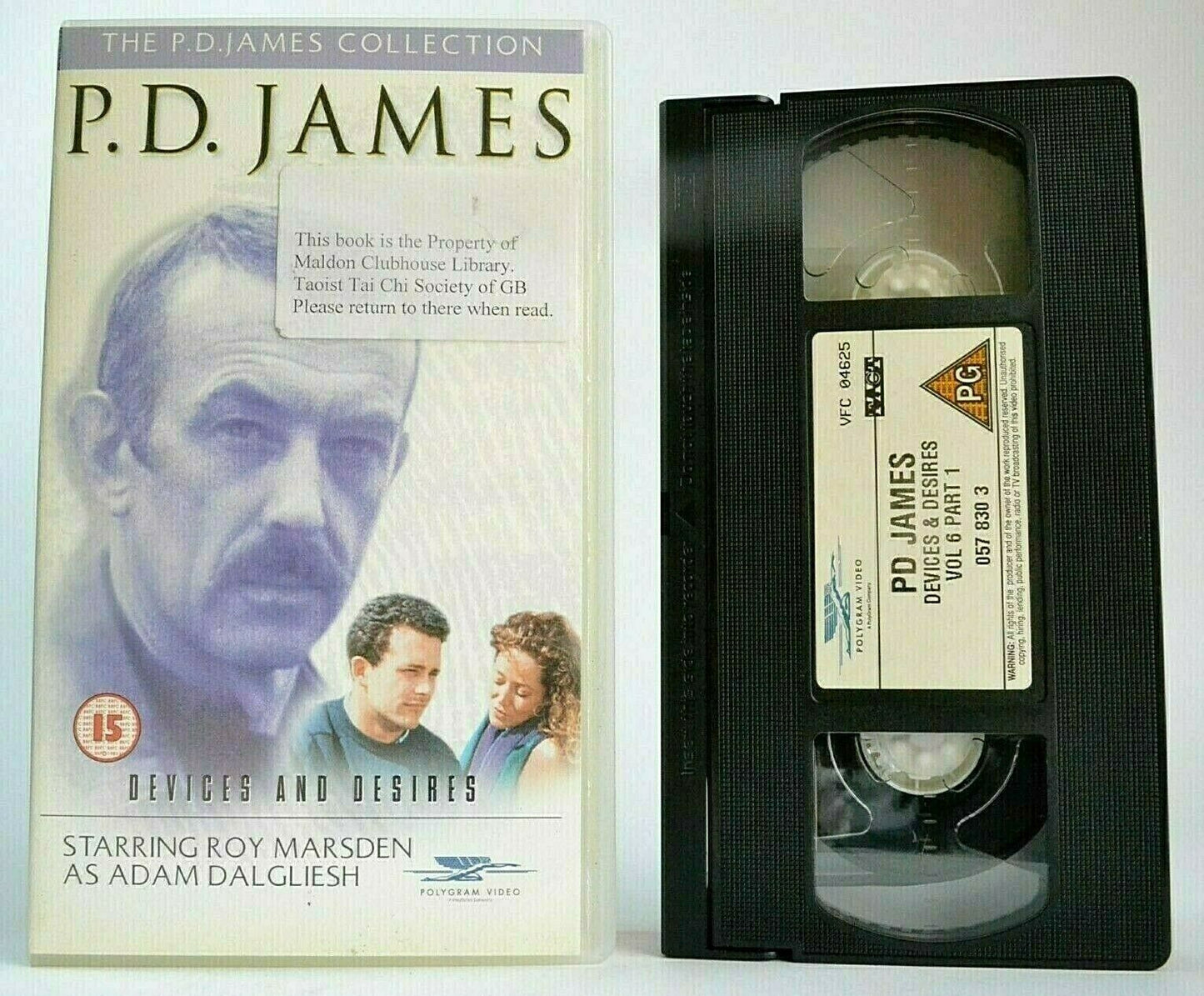 P.D. James: Devices And Desires - Detective Series - Roy Marsden - Pal VHS-